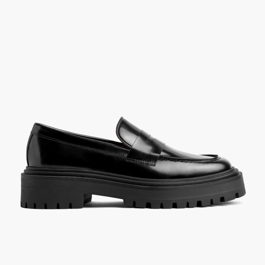 Black Full-Grain leather Loafers - Goodyear varrott talpszerkezet és orr-részlet