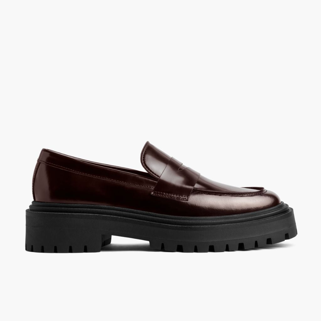 Burgundy Full-Grain leather Boots - Goodyear varrott talpszerkezet és orr-részlet