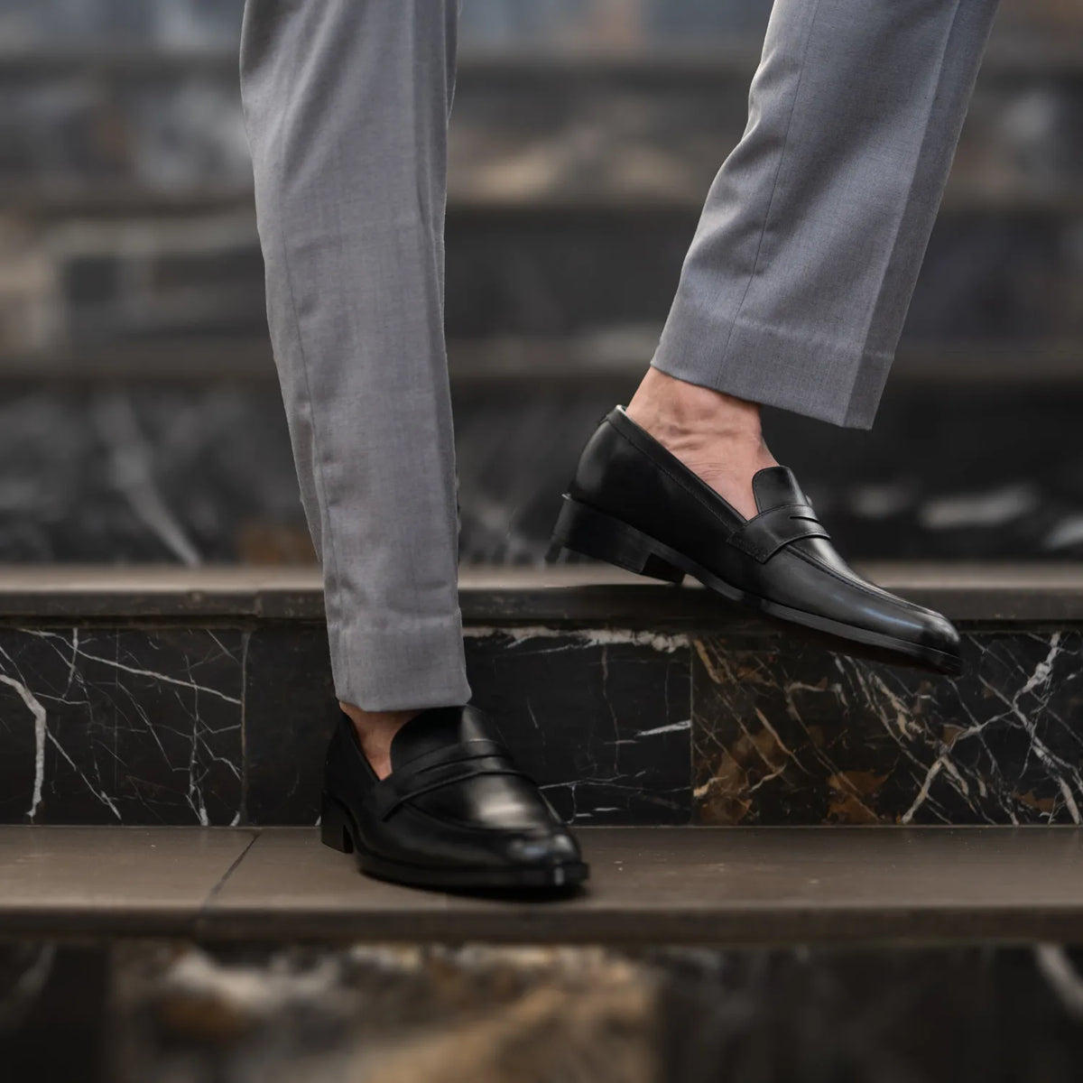 Orlaven Baxton Fekete Bőr mokaszin Férfi footwear image 10
