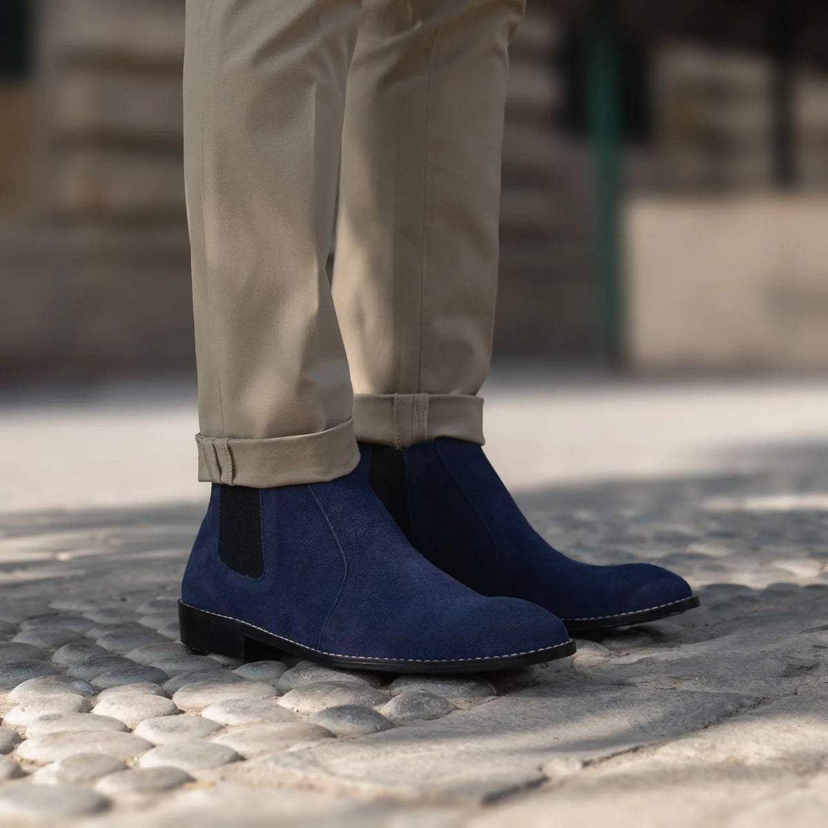 Orlaven Clarkson Chelsea Midnight Kék Suede Bőrbakancsok Férfi footwear image 10