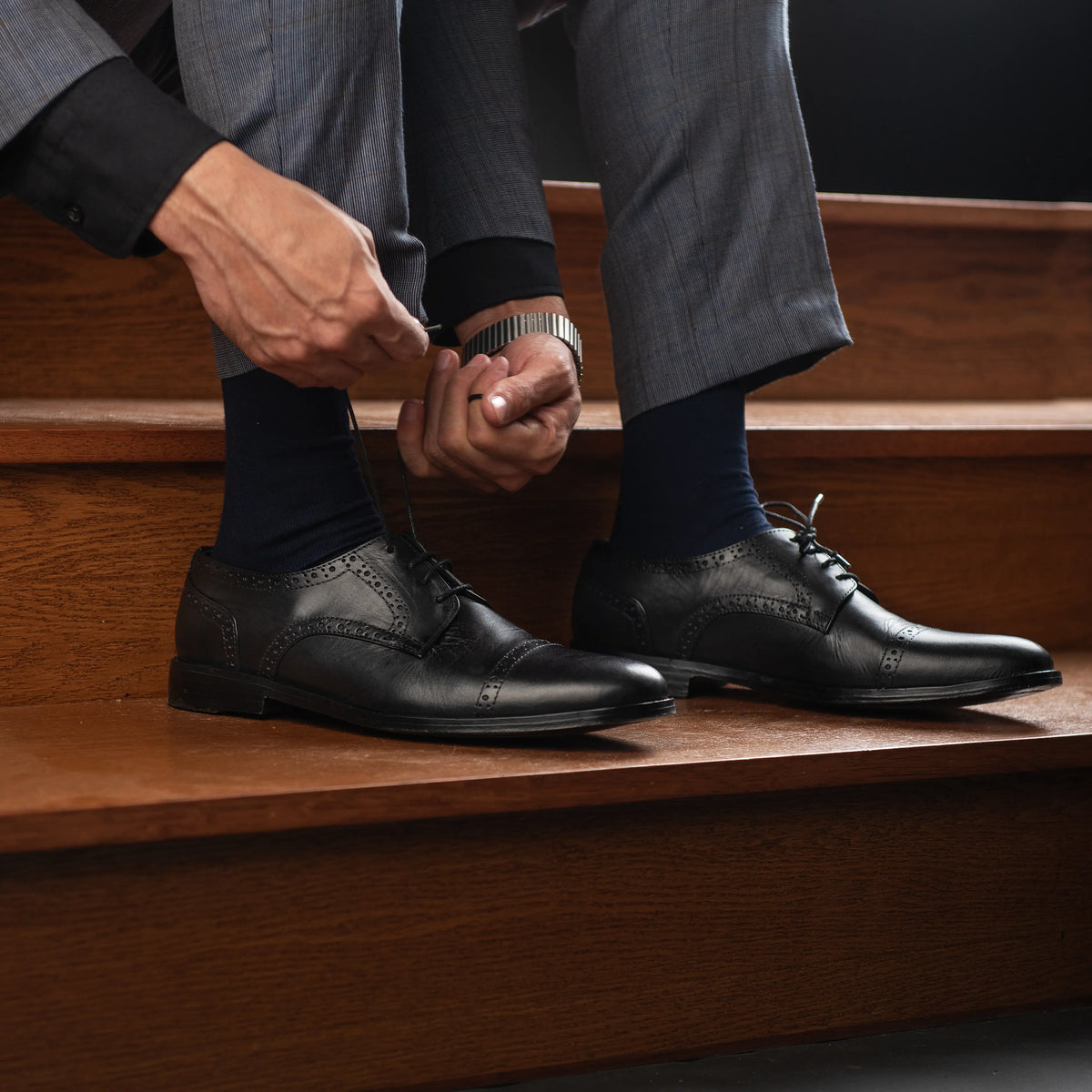 Orlaven Dirk Brogues Bőr derby félcipő Férfi footwear image 10