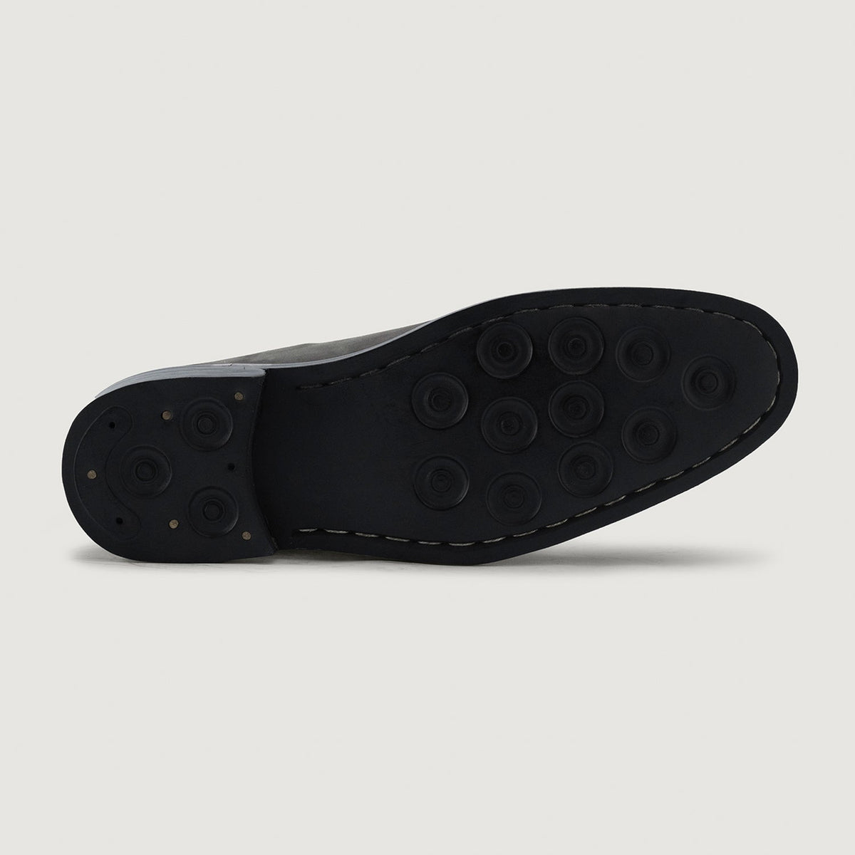Clarkson Chelsea Grey Nubuck Bőrbakancsok - StudGuard Férfi - Megerősített sarokkéreg és dupla precíziós varrás