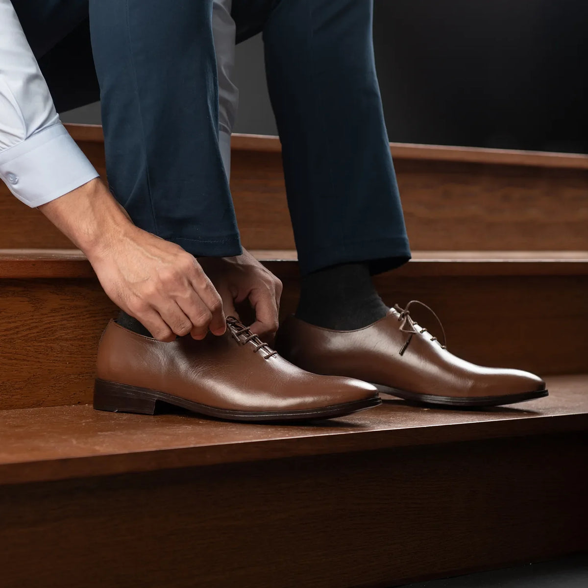 Orlaven Director Wholecut Világosbarna Bőrcipők Férfi footwear image 10