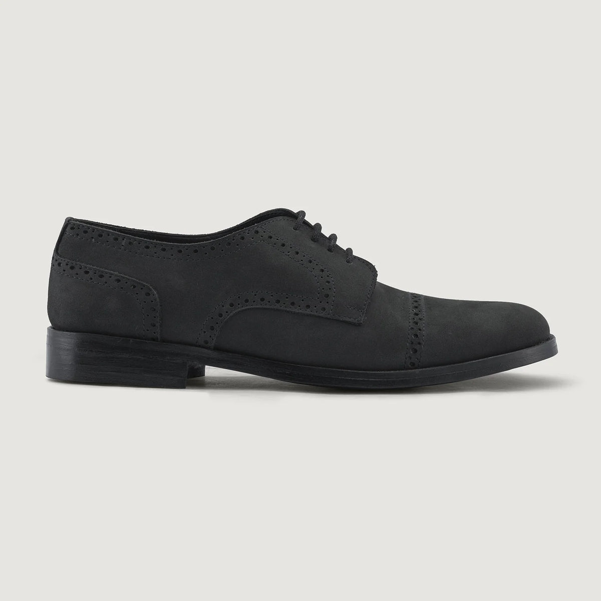 Matte Black Full-Grain leather Shoes - Goodyear varrott talpszerkezet és orr-részlet