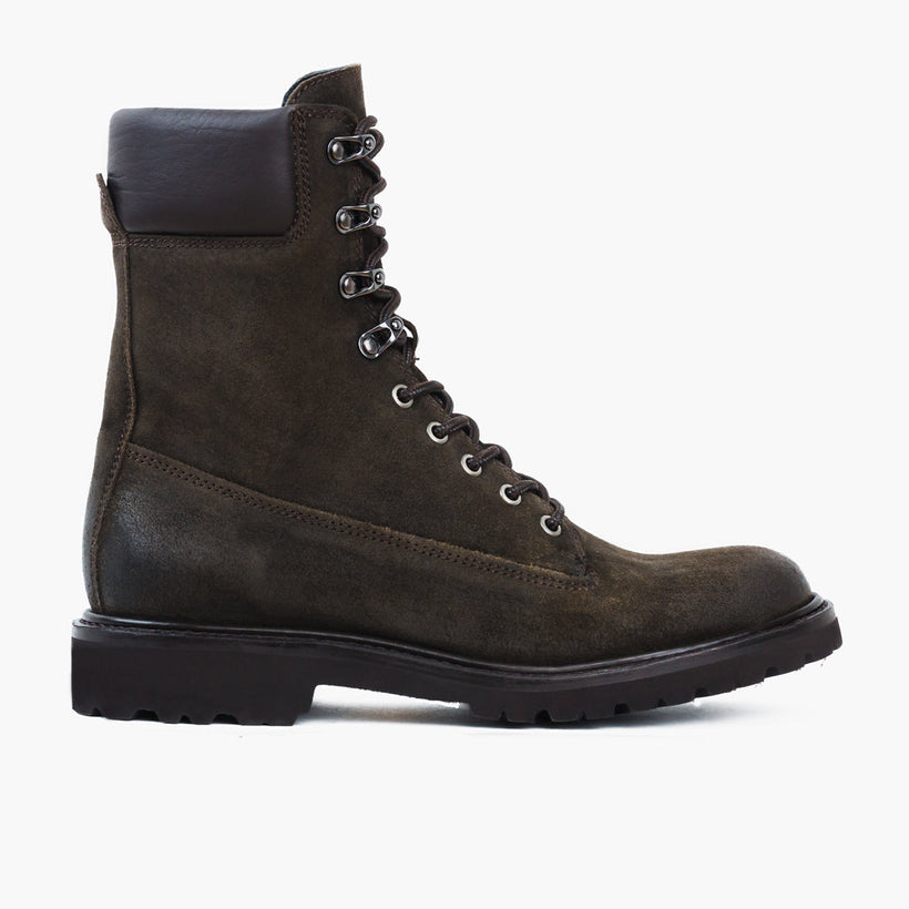 Explorer Dark Olive Suede Bőrbakancsok Férfi
