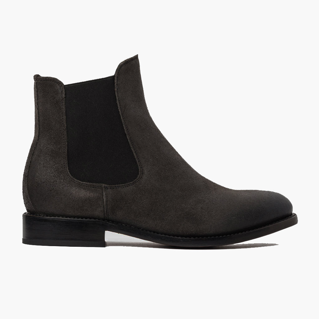 Grey Full-Grain leather Boots - Goodyear varrott talpszerkezet és orr-részlet