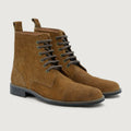 Knight Derby Barna Suede Bőrbakancsok - StudGuard Férfi