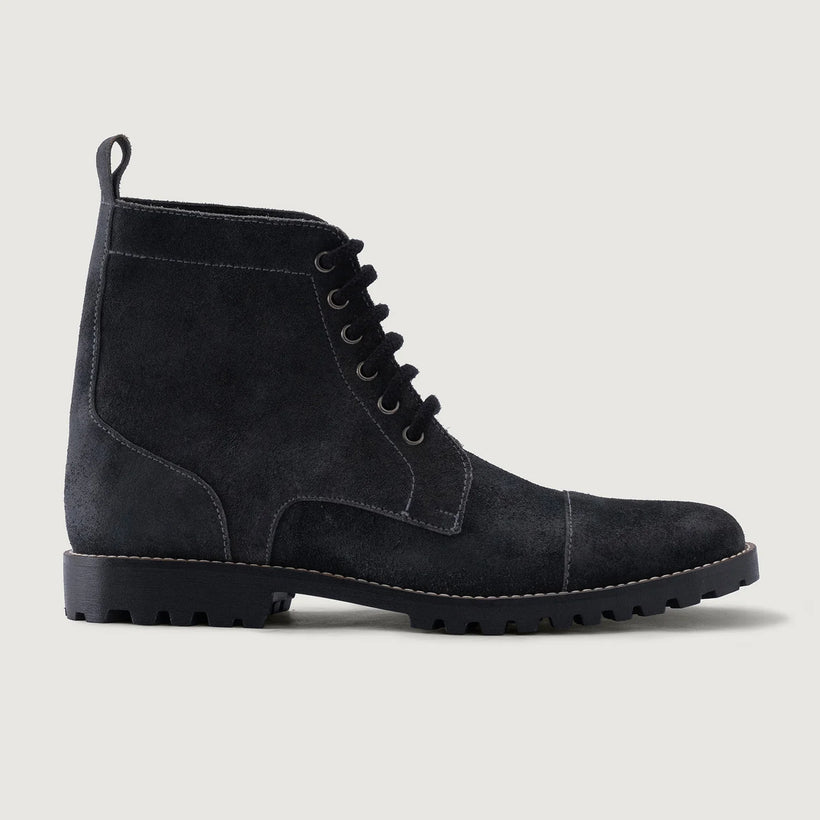 Knight Derby Grey Suede Bőrbakancsok - TerraGrip Férfi