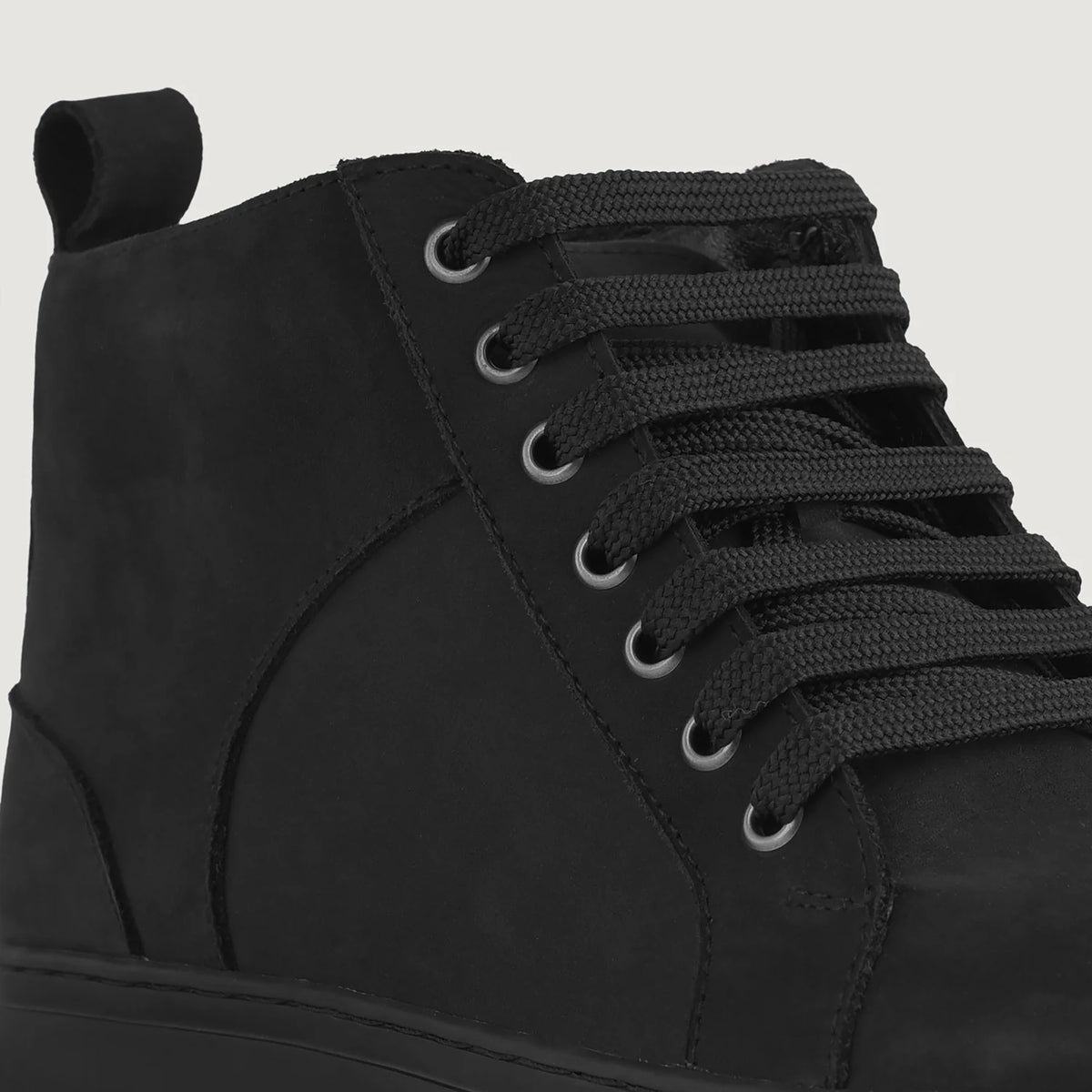 Orlaven Marty High Top Fekete Nubuck Bőr sneakerek Férfi footwear image 9