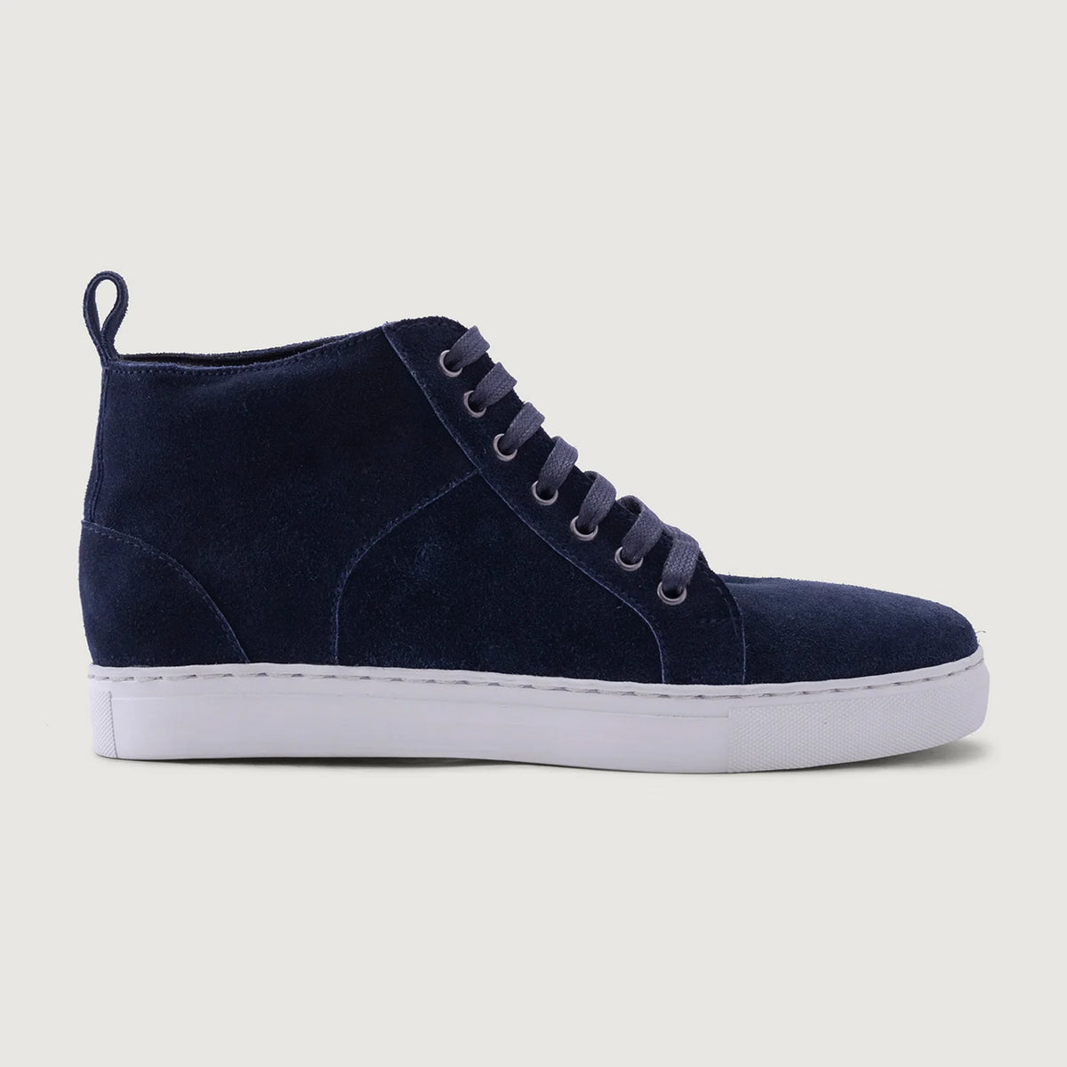 Blue Goatskin Suede Leather Sneakers - Goodyear varrott talpszerkezet és orr-részlet