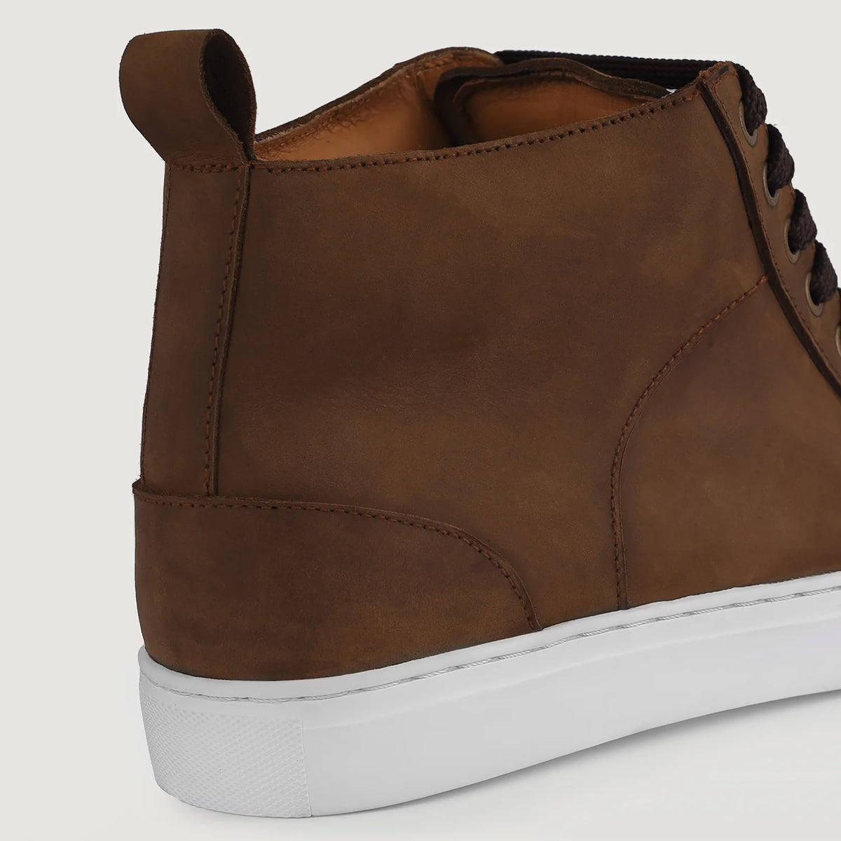 Orlaven Marty High Top Pull-up Barna Bőr sneakerek Férfi footwear image 9