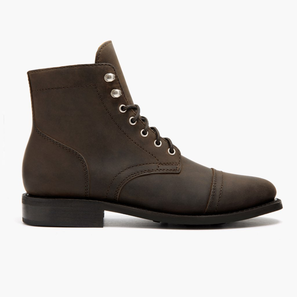 Captain Tobacco Bőrbakancsok Női in Classic Full-Grain Leather - Oldalnézet | Online vásárlás