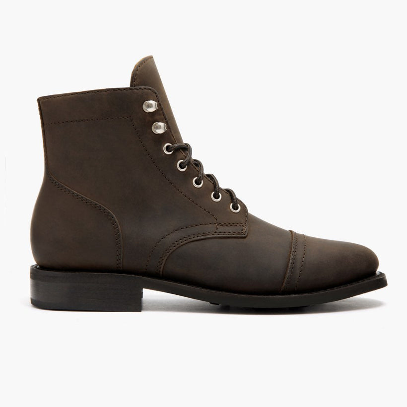 Captain Tobacco Leather Boots női