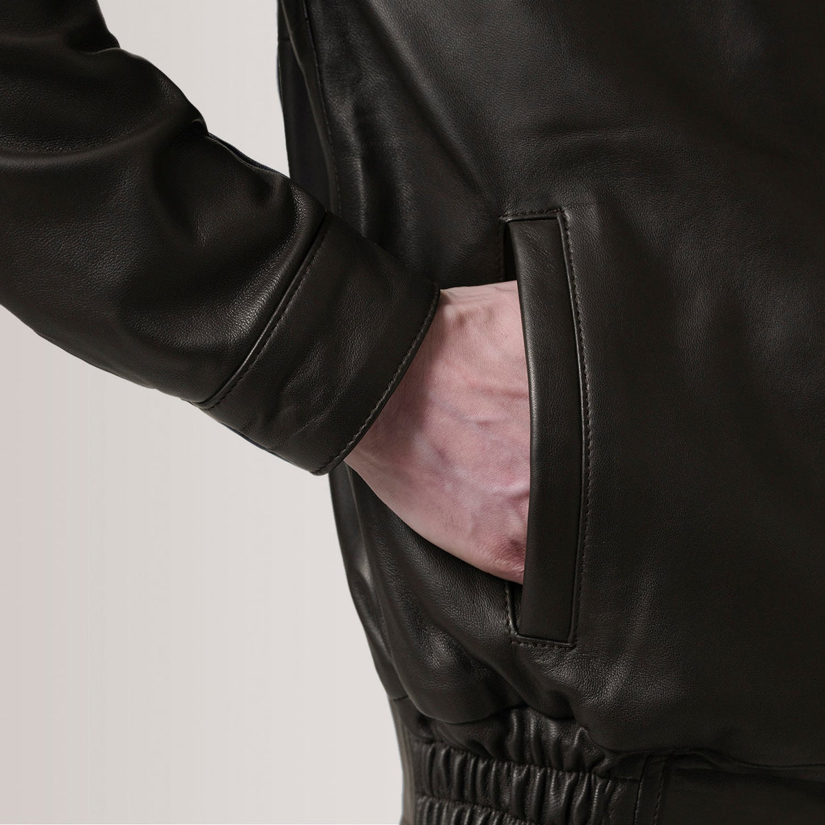 
Alfred Bőr Bomber Dzseki Férfi – alternate product view 6