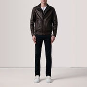
Alfred Bőr Bomber Dzseki Férfi – alternate product view 2