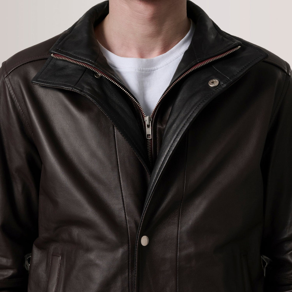 
Alfred Bőr Bomber Dzseki Férfi – alternate product view 4