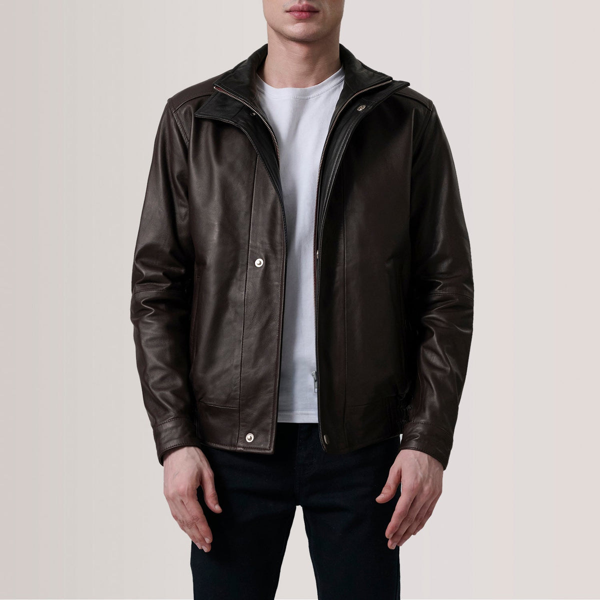 
Alfred Bőr Bomber Dzseki Férfi – alternate product view 6