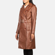 
Black Cowhide leather Coat - Hátulnézet precíz vállilleszkedéssel és tiszta szegéllyel