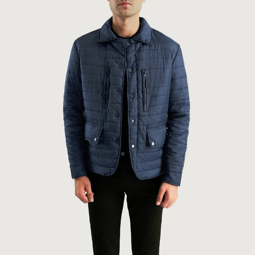 Bo Quilt Windbreaker Bőrdzseki férfi