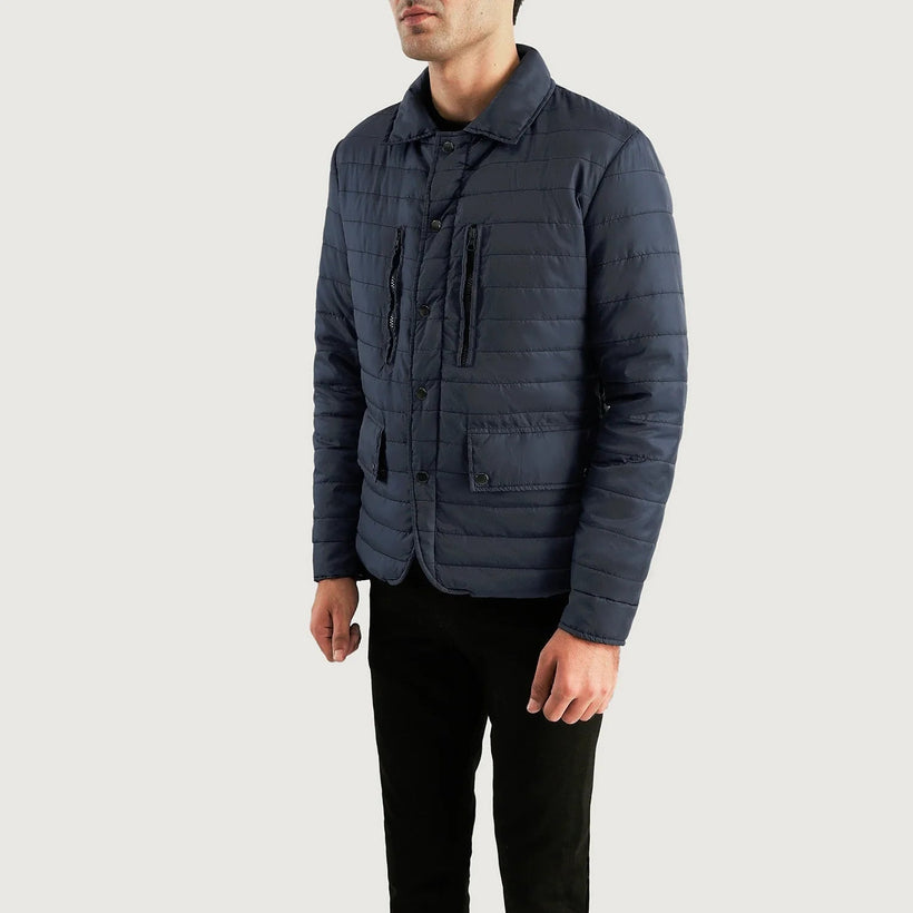 Bo Quilt Windbreaker Bőrdzseki férfi
