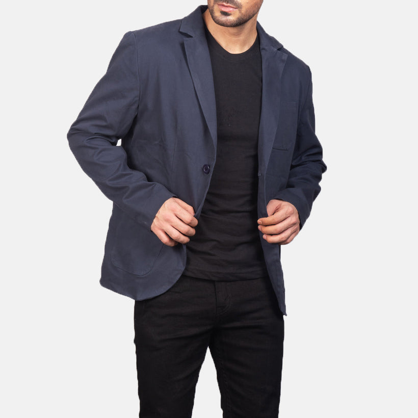 Borges Navy Blue Blazer férfi