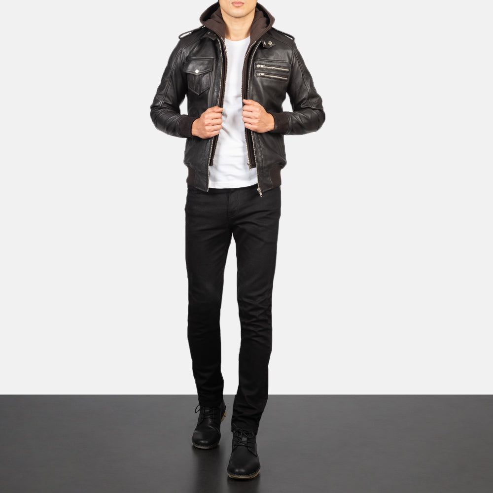 
Bravado Bőr Bomber Dzseki Férfi – alternate product view 3