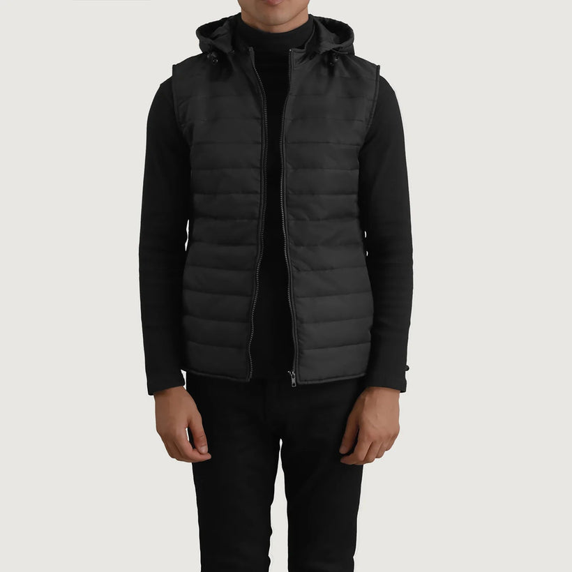 Carlo Fekete Hooded Puffer Vest férfi