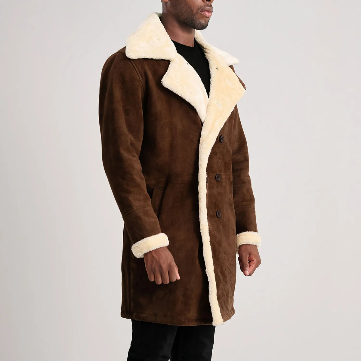 
Charles Bőrkabát Barna Shearling Bőrkabát Férfi – alternate product view 2