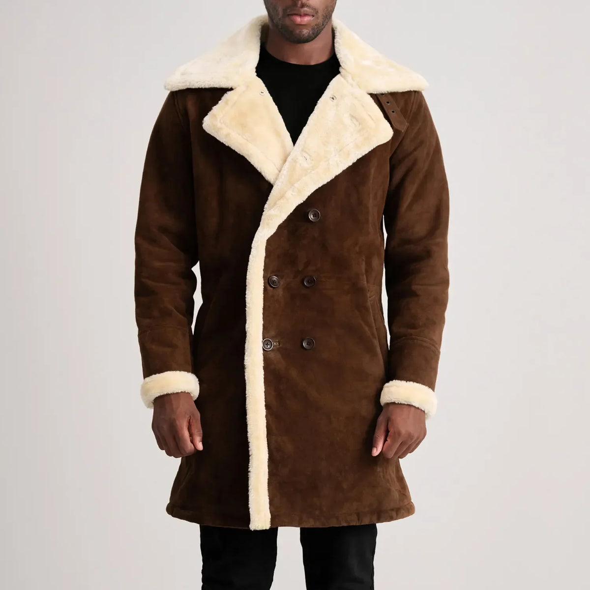 
Charles Bőrkabát Barna Shearling Bőrkabát Férfi – alternate product view 4