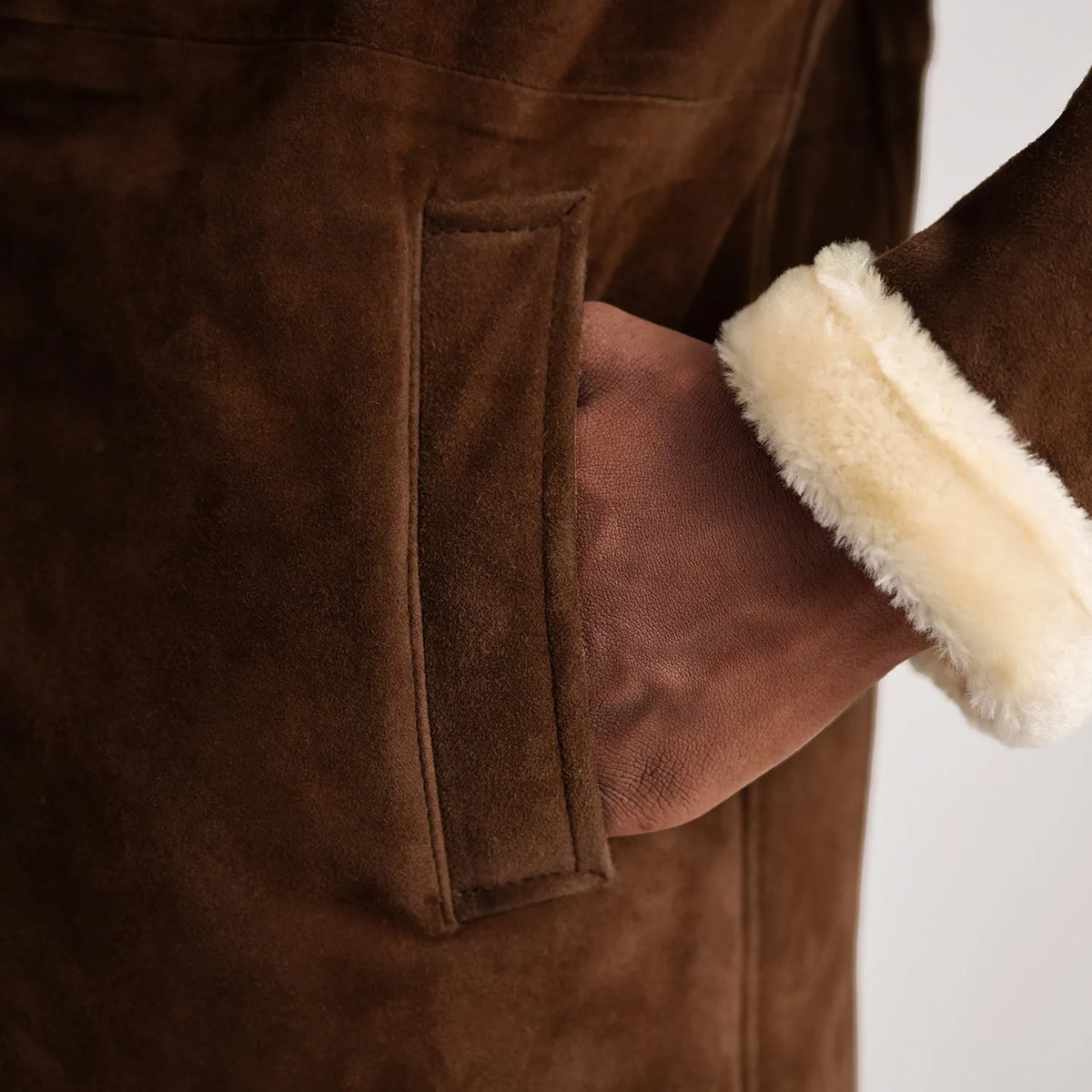
Charles Bőrkabát Barna Shearling Bőrkabát Férfi – alternate product view 6