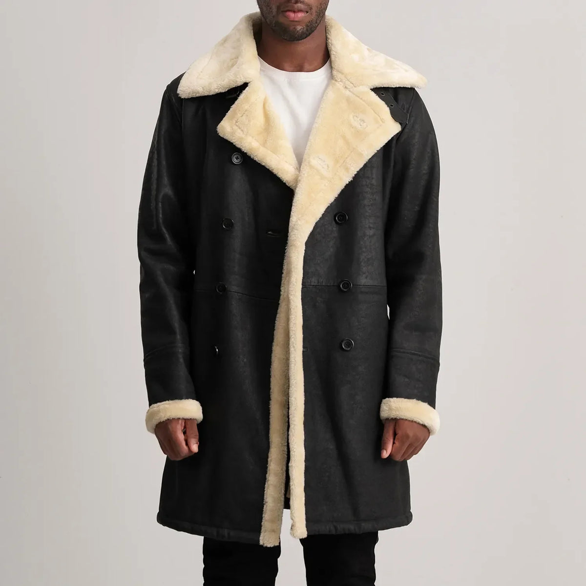 
Charles Bőrkabát Barna Shearling Bőrkabát Férfi – alternate product view 1