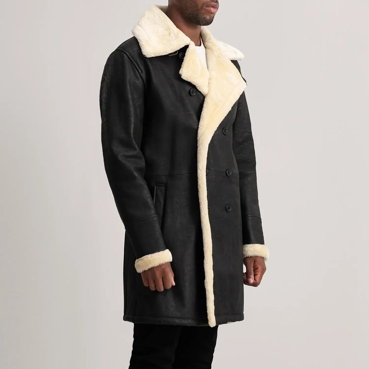 
Charles Bőrkabát Barna Shearling Bőrkabát Férfi – alternate product view 2