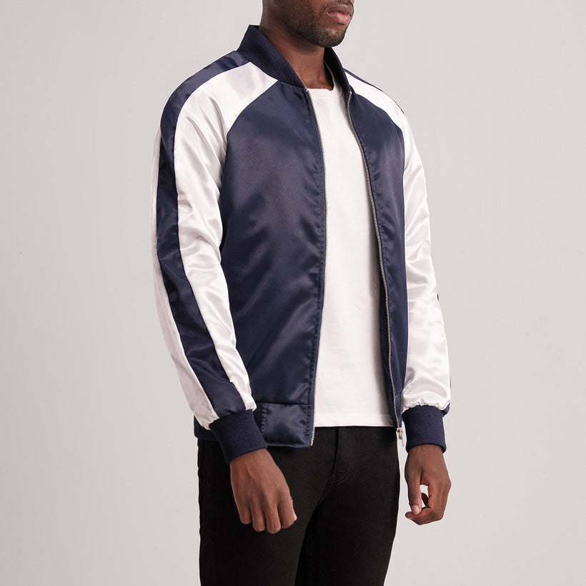 Clarke Blue Varsity Bőrdzseki férfi