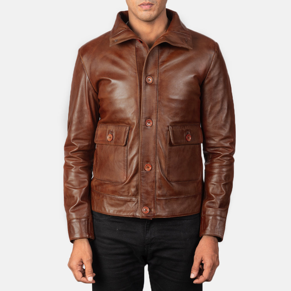 
Columbus Bőr Bomber Dzseki Férfi – alternate product view 1