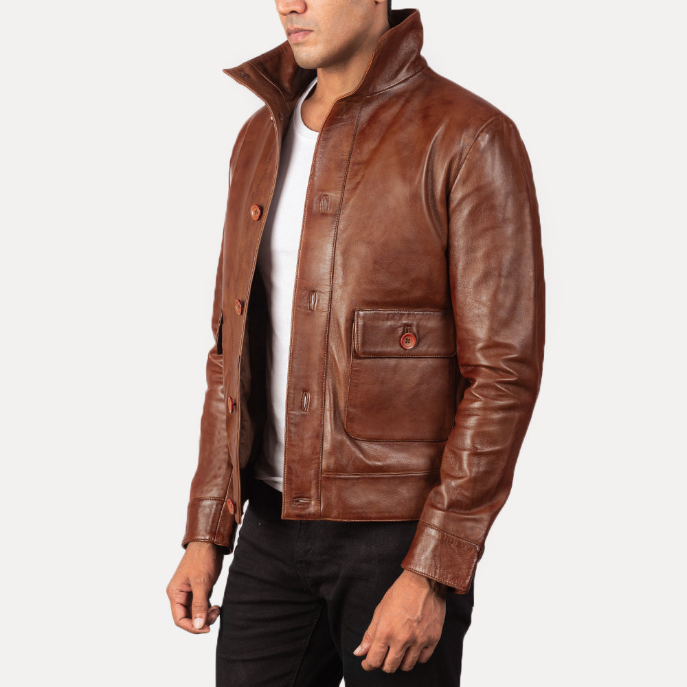 
Columbus Bőr Bomber Dzseki Férfi – alternate product view 2