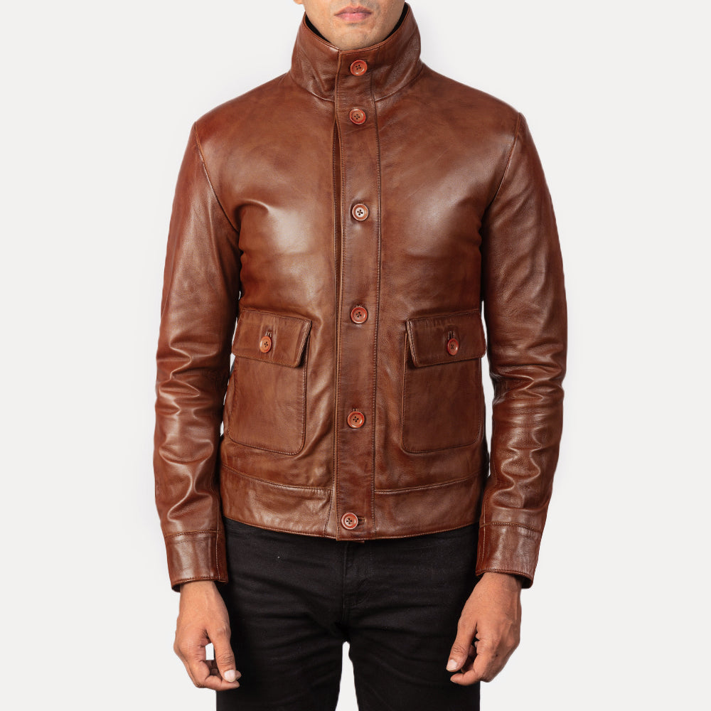 
Columbus Bőr Bomber Dzseki Férfi – alternate product view 3