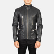 
Közeli részlet of Band with Snap Button & Zipper Hardware on Damian Grey Suede Biker Jacket