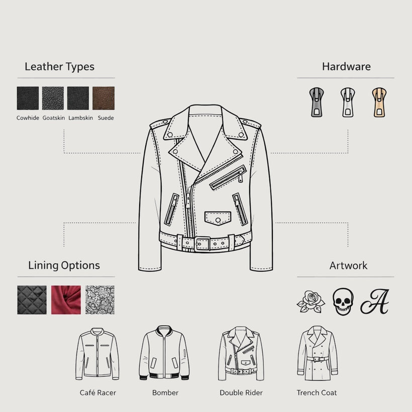 Design Your Own Bőrdzseki Női