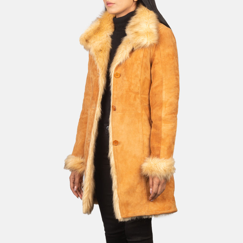 Erica Shearling Bőrkabát Női