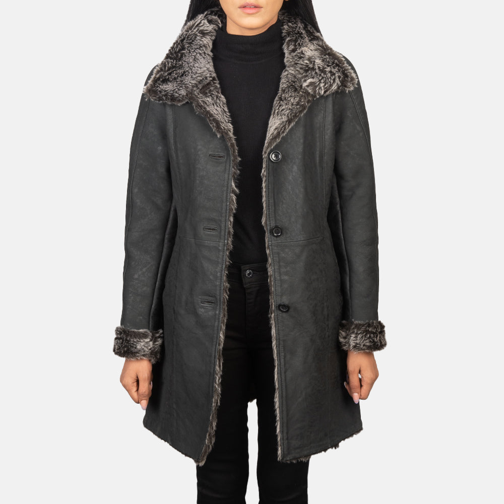 
Erica Shearling Bőrkabát Női – alternate product view 1