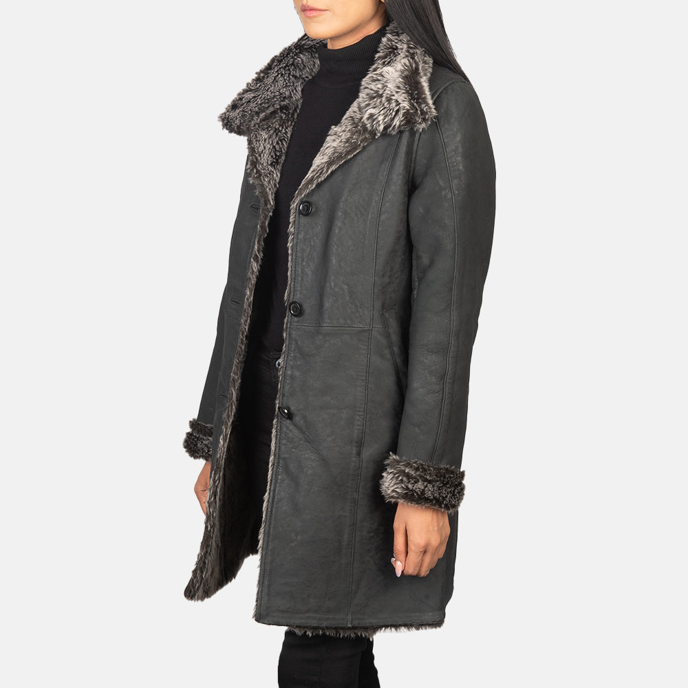 
Erica Shearling Bőrkabát Női – alternate product view 2