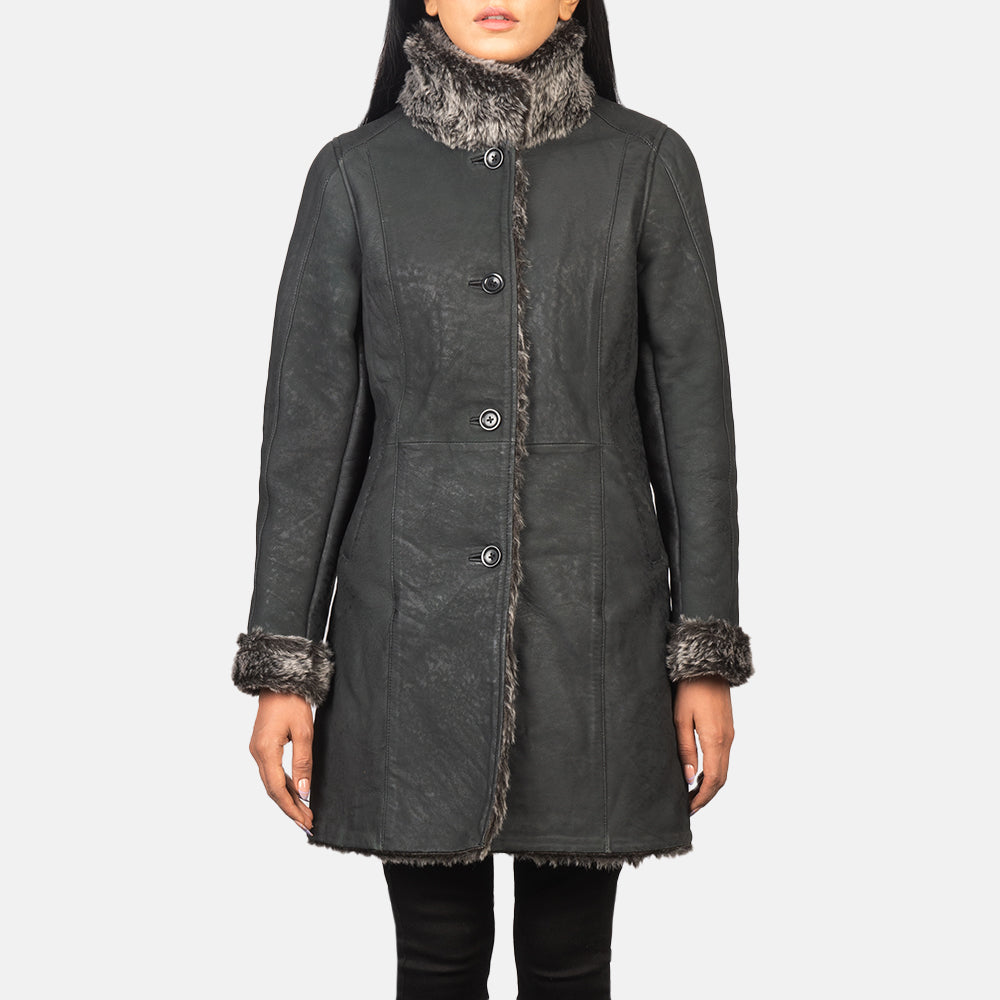 
Erica Shearling Bőrkabát Női – alternate product view 3