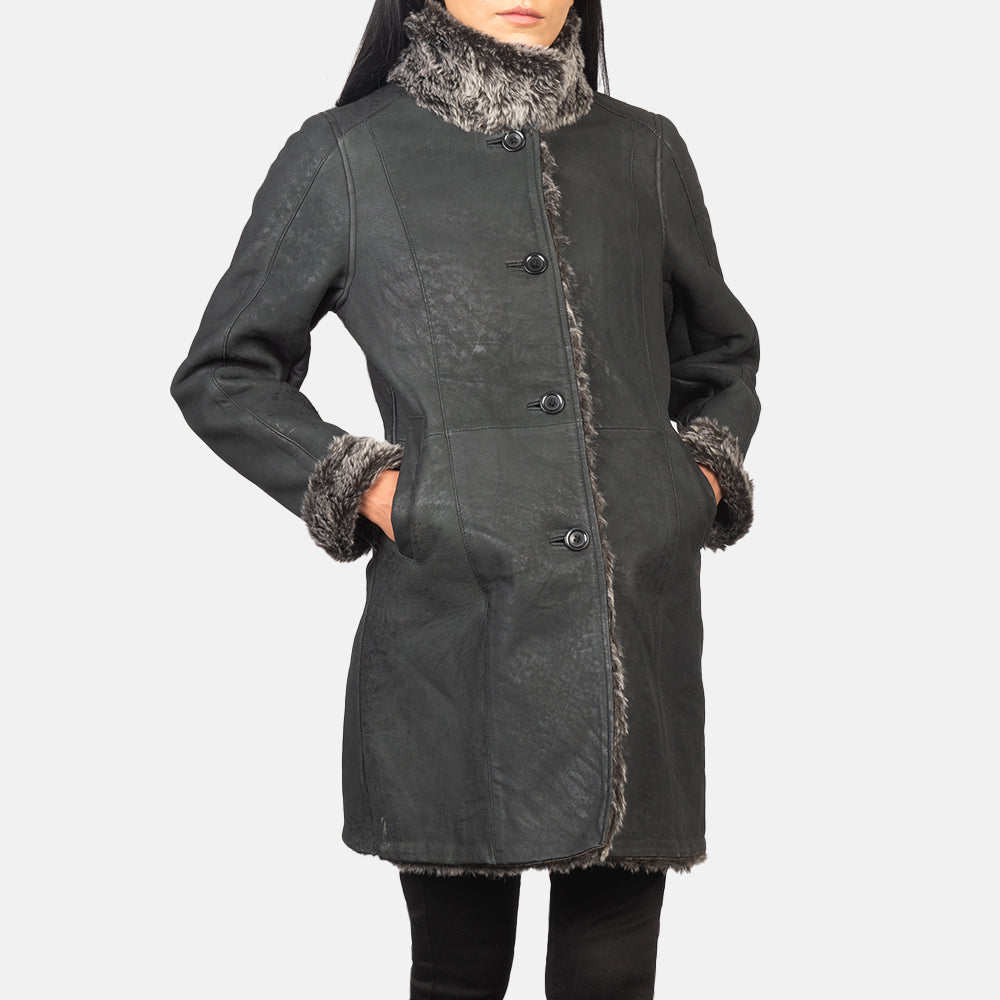 
Erica Shearling Bőrkabát Női – alternate product view 6