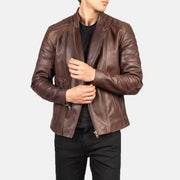 
Faisor Mocha Bőr Motoros Dzseki Férfi – alternate product view 6