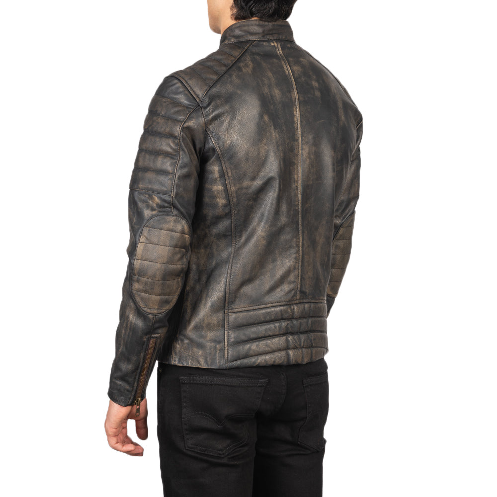 
Faisor Mocha Bőr Motoros Dzseki Férfi – alternate product view 5