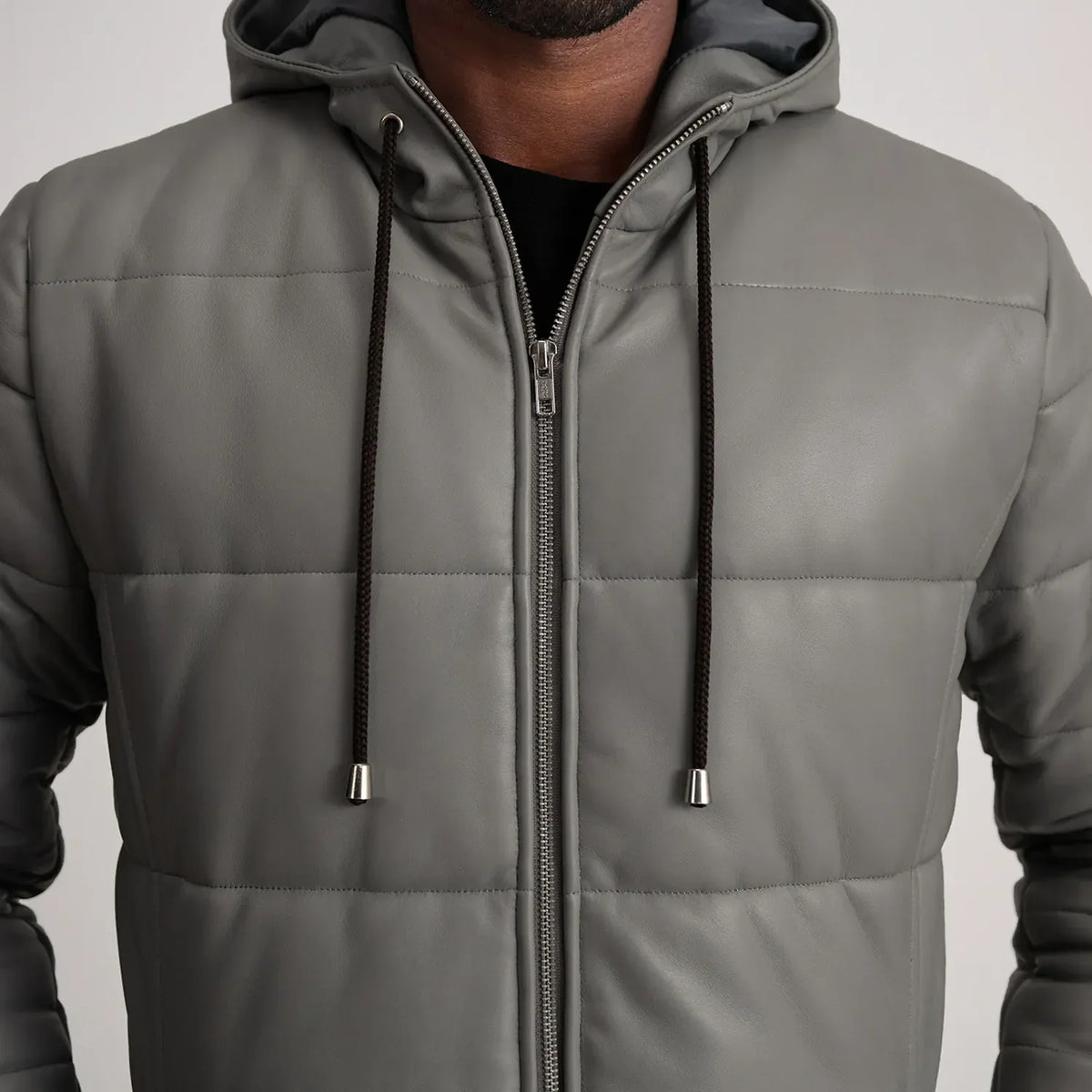 
Floyd Bőrkabát Világosbarna Puffer Bőrdzseki Férfi – alternate product view 4