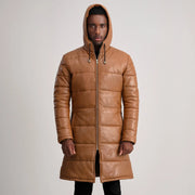 
Floyd Bőrkabát Világosbarna Puffer Bőrdzseki Férfi – alternate product view 4