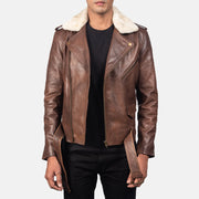 
Kézműves szegélykialakítás Furton Black Leather Biker Jacket