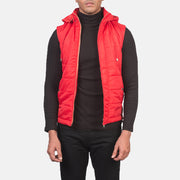 
Fuston Piros Kapucnis steppelt mellény Férfi in Red Nylon - Elölnézet & testre szabott sziluett | Online vásárlás