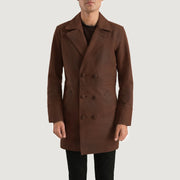 
Half Life Barna Bőrkabát Férfi in Distressed Brown Cowhide Leather - Elölnézet & testre szabott sziluett | Online vásárlás